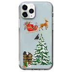 For iPhone 11 Pro Max Christmas Colored Drawing Pattern High Transparent Soft TPU Phone Case(Christmas)