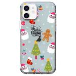 For iPhone 12 Christmas Colored Drawing Pattern High Transparent Soft TPU Phone Case(Christmas Tree)