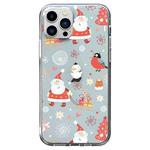 For iPhone 12 Pro Christmas Colored Drawing Pattern High Transparent Soft TPU Phone Case(Santa Claus)