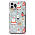 For iPhone 12 Pro Max Christmas Colored Drawing Pattern High Transparent Soft TPU Phone Case(Santa Claus)