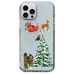 For iPhone 12 Pro Max Christmas Colored Drawing Pattern High Transparent Soft TPU Phone Case(Christmas)