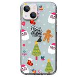 For iPhone 13 Christmas Colored Drawing Pattern High Transparent Soft TPU Phone Case(Christmas Tree)
