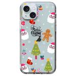 For iPhone 15 Christmas Colored Drawing Pattern High Transparent Soft TPU Phone Case(Christmas Tree)
