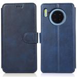 For Huawei Mate 30 Calf Texture Magnetic Buckle Horizontal Flip Leather Case with Holder & Card Slots & Wallet & Photo Frame(Blue)