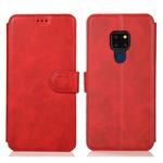 For Huawei Mate 20 Calf Texture Magnetic Buckle Horizontal Flip Leather Case with Holder & Card Slots & Wallet & Photo Frame(Red)