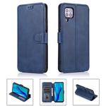 For Huawei P40 Lite Calf Texture Magnetic Buckle Horizontal Flip Leather Case with Holder & Card Slots & Wallet & Photo Frame(Blue)