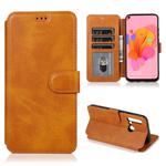 For Huawei Honor 9X Pro Calf Texture Magnetic Buckle Horizontal Flip Leather Case with Holder & Card Slots & Wallet & Photo Frame(Khaki)