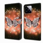 For Xiaomi 14 Crystal 3D Shockproof Protective Leather Phone Case(Crystal Butterfly)