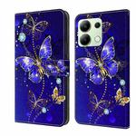 For Xiaomi Redmi Note 13 4G Crystal 3D Shockproof Protective Leather Phone Case(Diamond Butterfly)