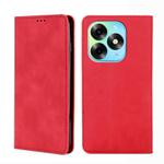 For Itel S23 Plus 4G Skin Feel Magnetic Leather Phone Case(Red)