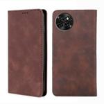 For Itel S23 4G Skin Feel Magnetic Leather Phone Case(Dark Brown)
