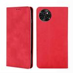 For Itel S23 4G Skin Feel Magnetic Leather Phone Case(Red)