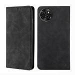 For Itel S23 4G Skin Feel Magnetic Leather Phone Case(Black)