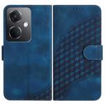For OPPO K11 5G YX0060 Elephant Head Embossed Phone Leather Case with Lanyard(Royal Blue)