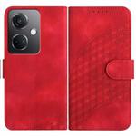 For OPPO K11 5G YX0060 Elephant Head Embossed Phone Leather Case with Lanyard(Red)