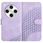 For OPPO Find X8 Pro Elephant Head Embossed Phone Leather Case with Lanyard(Light Purple)