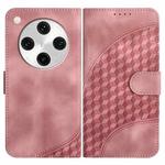 For OPPO Find X8 Pro Elephant Head Embossed Phone Leather Case with Lanyard(Pink)