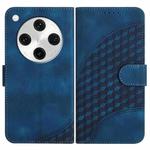 For OPPO Find X8 Pro Elephant Head Embossed Phone Leather Case with Lanyard(Royal Blue)