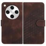 For OPPO Find X8 Pro Elephant Head Embossed Phone Leather Case with Lanyard(Coffee)