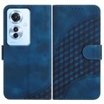 For OPPO Reno11 F / F25 Pro Elephant Head Embossed Phone Leather Case with Lanyard(Royal Blue)