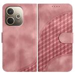 For OPPO A5 Pro 5G Elephant Head Embossed Phone Leather Case with Lanyard(Pink)