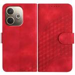 For OPPO A5 Pro 5G Elephant Head Embossed Phone Leather Case with Lanyard(Red)
