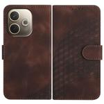 For OPPO A5 Pro 5G Elephant Head Embossed Phone Leather Case with Lanyard(Coffee)