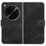 For OPPO Find X8 Ultra Elephant Head Embossed Phone Leather Case with Lanyard(Black)