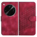 For OPPO Find X8 Ultra Elephant Head Embossed Phone Leather Case with Lanyard(Rose Red)