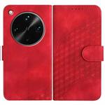 For OPPO Find X8 Ultra Elephant Head Embossed Phone Leather Case with Lanyard(Red)