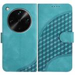 For OPPO Find X8 Ultra Elephant Head Embossed Phone Leather Case with Lanyard(Light Blue)