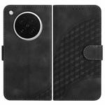 For OPPO Find X8s Elephant Head Embossed Phone Leather Case with Lanyard(Black)