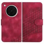 For OPPO Find X8s Elephant Head Embossed Phone Leather Case with Lanyard(Rose Red)