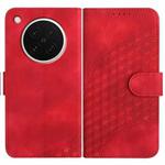 For OPPO Find X8s Elephant Head Embossed Phone Leather Case with Lanyard(Red)