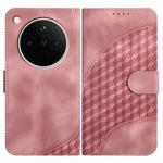 For OPPO Find X8s+ Elephant Head Embossed Phone Leather Case with Lanyard(Pink)