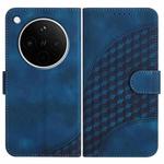 For OPPO Find X8s+ Elephant Head Embossed Phone Leather Case with Lanyard(Royal Blue)