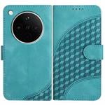 For OPPO Find X8s+ Elephant Head Embossed Phone Leather Case with Lanyard(Light Blue)