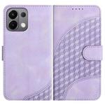 For OPPO K13 5G Elephant Head Embossed Phone Leather Case with Lanyard(Light Purple)