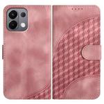 For OPPO K13 5G Elephant Head Embossed Phone Leather Case with Lanyard(Pink)