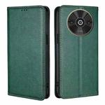 For Xiaomi Redmi A3 4G Gloss Oil Solid Color Magnetic Leather Phone Case(Green)