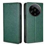 For Xiaomi 14 Ultra 5G Gloss Oil Solid Color Magnetic Leather Phone Case(Green)