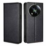 For Itel RS4 4G Gloss Oil Solid Color Magnetic Leather Phone Case(Black)
