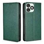 For Itel A50 4G Gloss Oil Solid Color Magnetic Leather Phone Case(Green)