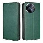 For Itel S24 4G Gloss Oil Solid Color Magnetic Leather Phone Case(Green)