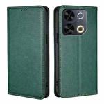 For Itel P65 Gloss Oil Solid Color Magnetic Leather Phone Case(Green)