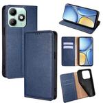 For itel A90 4G Gloss Oil Solid Color Magnetic Leather Phone Case(Blue)
