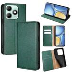 For itel A90 4G Gloss Oil Solid Color Magnetic Leather Phone Case(Green)