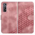 For Realme 7 4G/Narzo 20 Pro YX0060 Elephant Head Embossed Phone Leather Case with Lanyard(Pink)