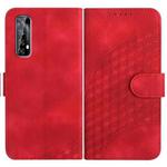 For Realme 7 4G/Narzo 20 Pro YX0060 Elephant Head Embossed Phone Leather Case with Lanyard(Red)
