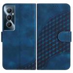 For Realme C65 4G YX0060 Elephant Head Embossed Phone Leather Case with Lanyard(Royal Blue)